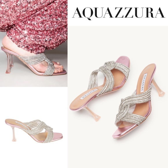 Aquazzura Gatsby Mule 75mm Sandals 1150$